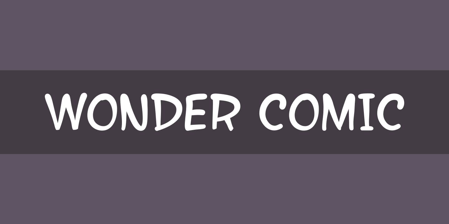 Przykład czcionki Wonder Comic Inline Italic